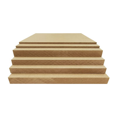 1220*2440mm 18mm 3mm 12mm Plain MDF Board με χρώματα μελαμίνης και ίνες ξύλου