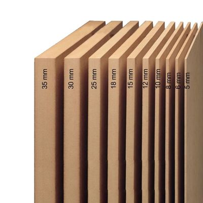 Απευθείας προμήθεια 4*8ft 6mm 9mm 12mm 15mm 18mm Raw Mdf Board με πάχος 1,5-25mm